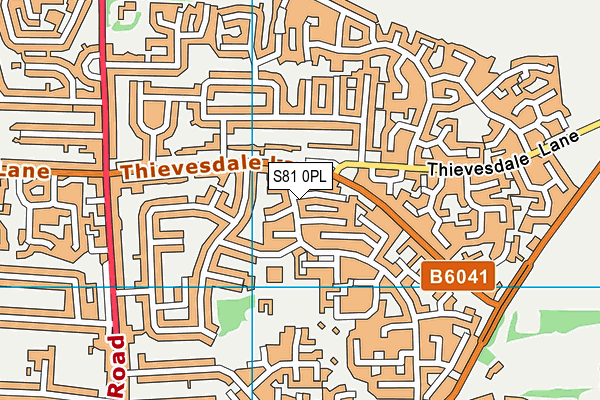 S81 0PL map - OS VectorMap District (Ordnance Survey) S81 0PL map - OS VectorMap District (Ordnance Survey)
