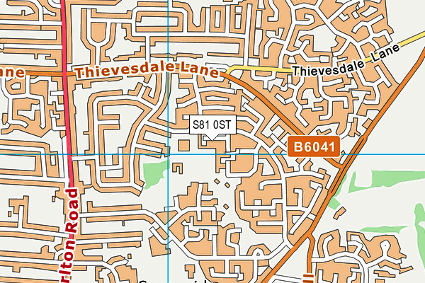 S81 0ST map - OS VectorMap District (Ordnance Survey) S81 0ST map - OS VectorMap District (Ordnance Survey)