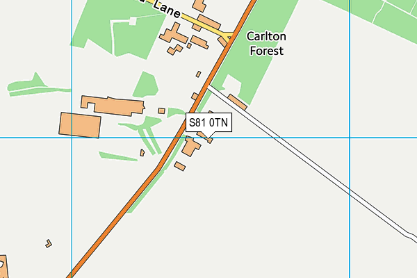 S81 0TN map - OS VectorMap District (Ordnance Survey) S81 0TN map - OS VectorMap District (Ordnance Survey)