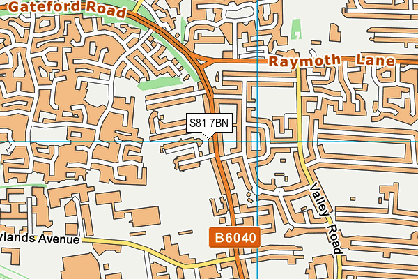 S81 7BN map - OS VectorMap District (Ordnance Survey) S81 7BN map - OS VectorMap District (Ordnance Survey)