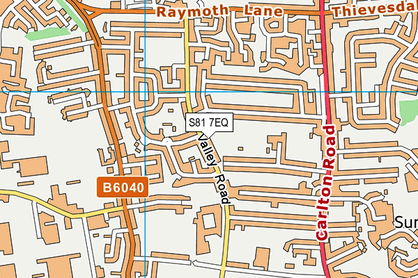 S81 7EQ map - OS VectorMap District (Ordnance Survey) S81 7EQ map - OS VectorMap District (Ordnance Survey)