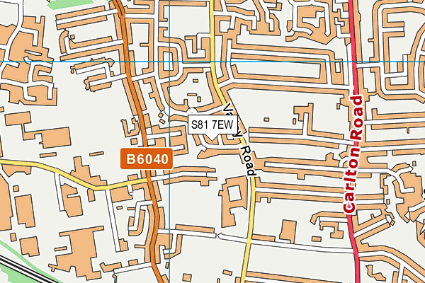 S81 7EW map - OS VectorMap District (Ordnance Survey) S81 7EW map - OS VectorMap District (Ordnance Survey)