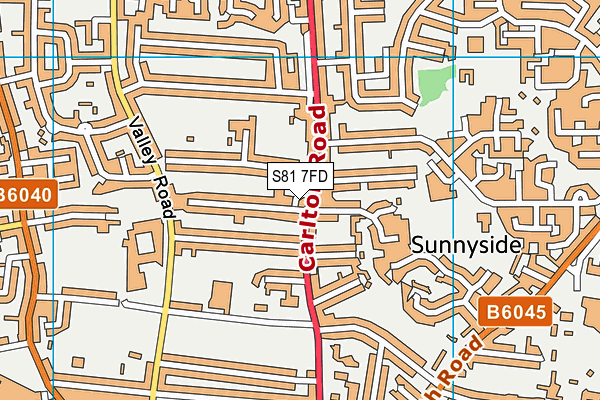 S81 7FD map - OS VectorMap District (Ordnance Survey) S81 7FD map - OS VectorMap District (Ordnance Survey)