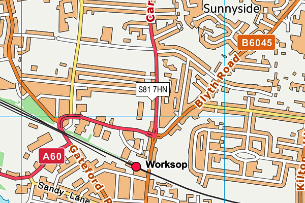 S81 7HN map - OS VectorMap District (Ordnance Survey) S81 7HN map - OS VectorMap District (Ordnance Survey)