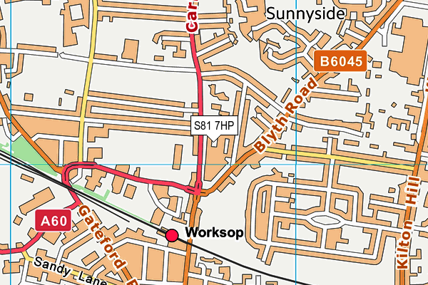 S81 7HP map - OS VectorMap District (Ordnance Survey) S81 7HP map - OS VectorMap District (Ordnance Survey)