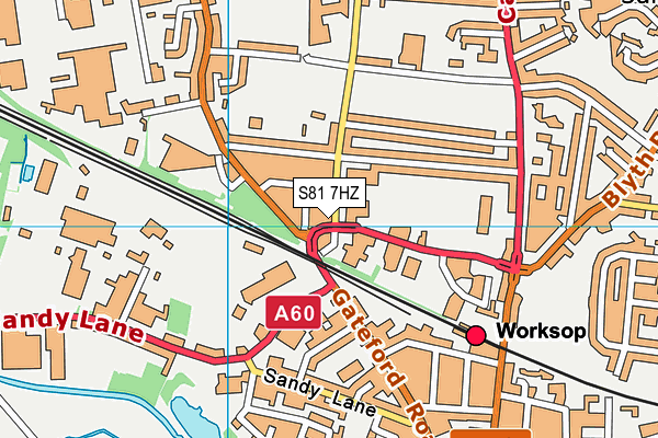 S81 7HZ map - OS VectorMap District (Ordnance Survey) S81 7HZ map - OS VectorMap District (Ordnance Survey)