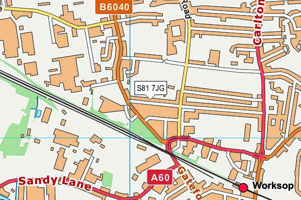 S81 7JG map - OS VectorMap District (Ordnance Survey) S81 7JG map - OS VectorMap District (Ordnance Survey)