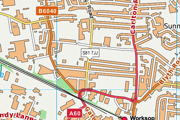 S81 7JJ map - OS VectorMap District (Ordnance Survey) S81 7JJ map - OS VectorMap District (Ordnance Survey)
