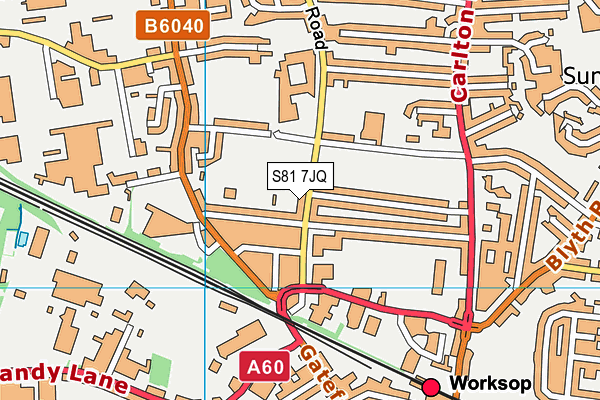 S81 7JQ map - OS VectorMap District (Ordnance Survey) S81 7JQ map - OS VectorMap District (Ordnance Survey)