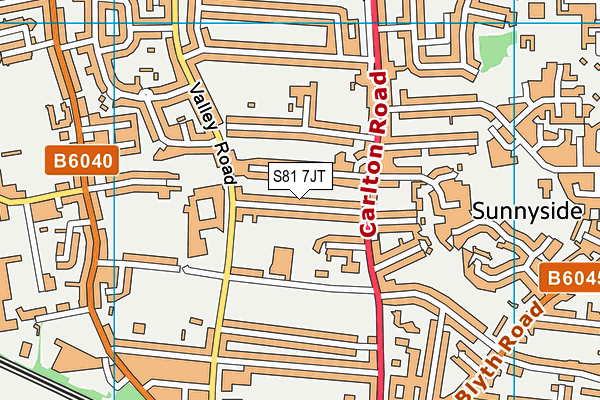S81 7JT map - OS VectorMap District (Ordnance Survey) S81 7JT map - OS VectorMap District (Ordnance Survey)