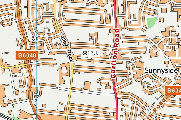 S81 7JU map - OS VectorMap District (Ordnance Survey) S81 7JU map - OS VectorMap District (Ordnance Survey)