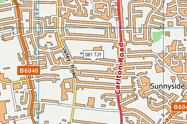 S81 7JY map - OS VectorMap District (Ordnance Survey) S81 7JY map - OS VectorMap District (Ordnance Survey)