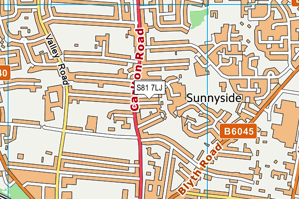 S81 7LJ map - OS VectorMap District (Ordnance Survey) S81 7LJ map - OS VectorMap District (Ordnance Survey)