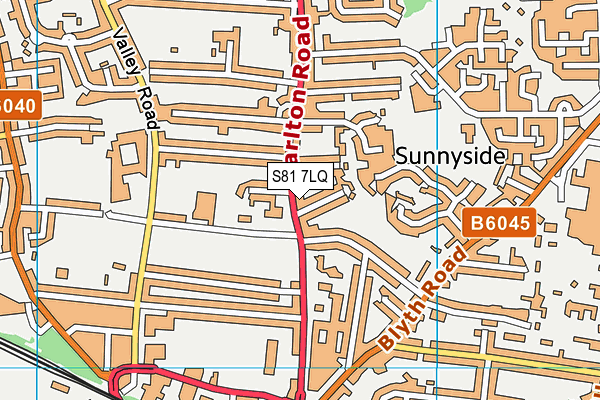S81 7LQ map - OS VectorMap District (Ordnance Survey) S81 7LQ map - OS VectorMap District (Ordnance Survey)