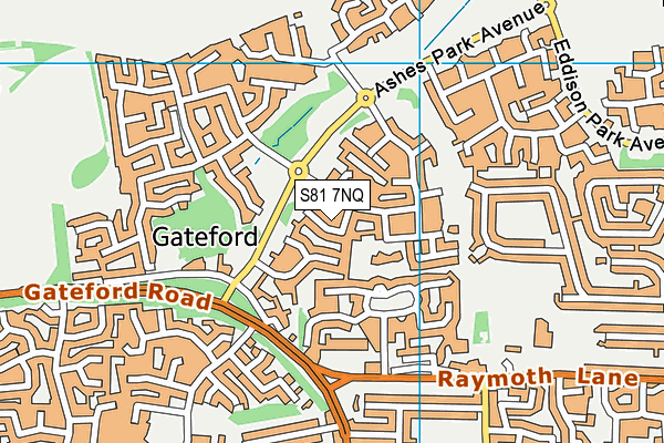 S81 7NQ map - OS VectorMap District (Ordnance Survey) S81 7NQ map - OS VectorMap District (Ordnance Survey)
