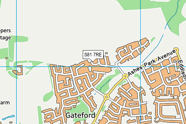 S81 7RE map - OS VectorMap District (Ordnance Survey) S81 7RE map - OS VectorMap District (Ordnance Survey)