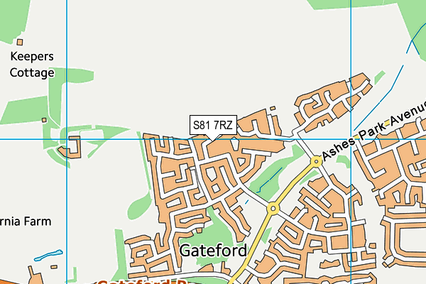 S81 7RZ map - OS VectorMap District (Ordnance Survey) S81 7RZ map - OS VectorMap District (Ordnance Survey)