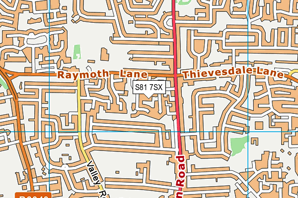S81 7SX map - OS VectorMap District (Ordnance Survey) S81 7SX map - OS VectorMap District (Ordnance Survey)