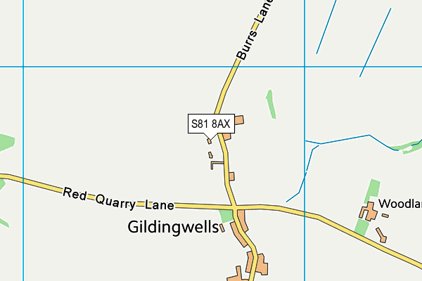 S81 8AX map - OS VectorMap District (Ordnance Survey) S81 8AX map - OS VectorMap District (Ordnance Survey)
