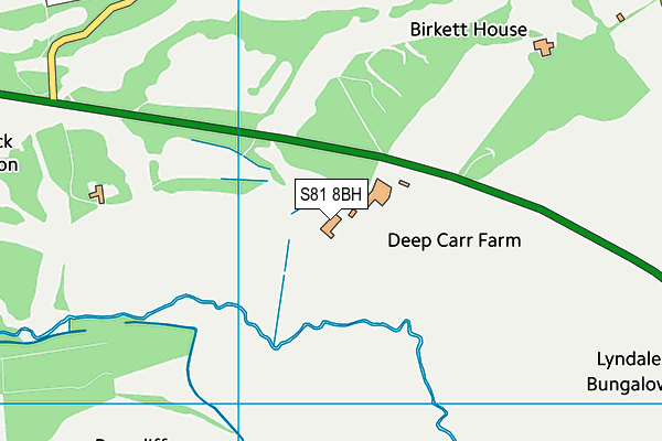 S81 8BH map - OS VectorMap District (Ordnance Survey) S81 8BH map - OS VectorMap District (Ordnance Survey)