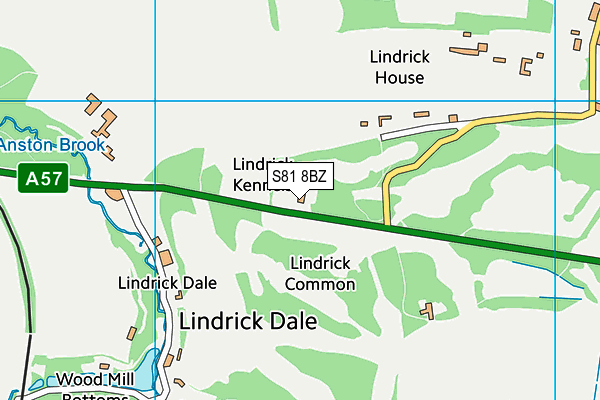 S81 8BZ map - OS VectorMap District (Ordnance Survey) S81 8BZ map - OS VectorMap District (Ordnance Survey)