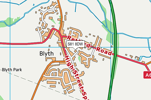 S81 8DW map - OS VectorMap District (Ordnance Survey) S81 8DW map - OS VectorMap District (Ordnance Survey)