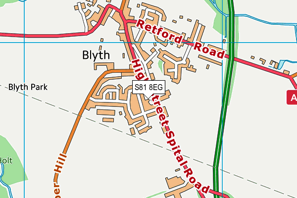 S81 8EG map - OS VectorMap District (Ordnance Survey) S81 8EG map - OS VectorMap District (Ordnance Survey)