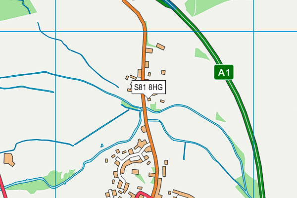S81 8HG map - OS VectorMap District (Ordnance Survey) S81 8HG map - OS VectorMap District (Ordnance Survey)