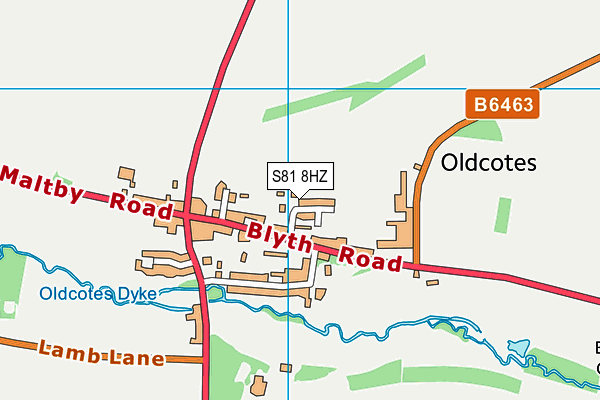S81 8HZ map - OS VectorMap District (Ordnance Survey) S81 8HZ map - OS VectorMap District (Ordnance Survey)