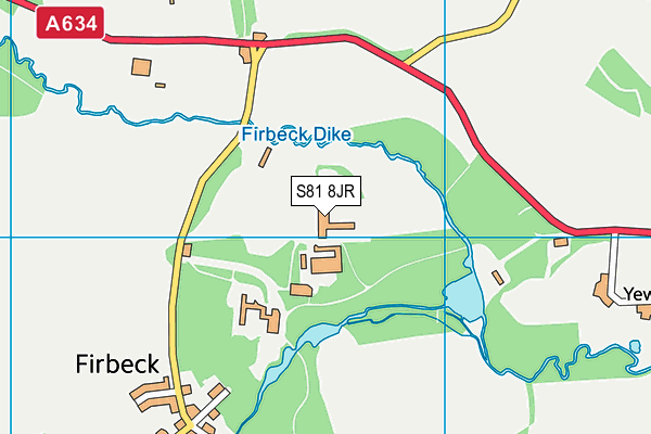 S81 8JR map - OS VectorMap District (Ordnance Survey) S81 8JR map - OS VectorMap District (Ordnance Survey)