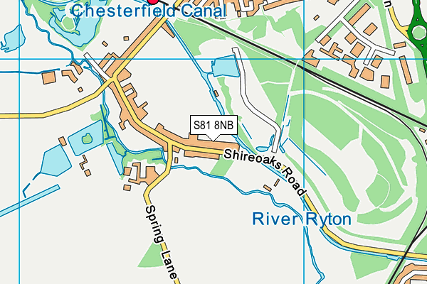 S81 8NB map - OS VectorMap District (Ordnance Survey) S81 8NB map - OS VectorMap District (Ordnance Survey)