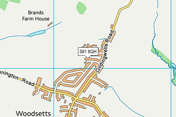 S81 8QH map - OS VectorMap District (Ordnance Survey) S81 8QH map - OS VectorMap District (Ordnance Survey)