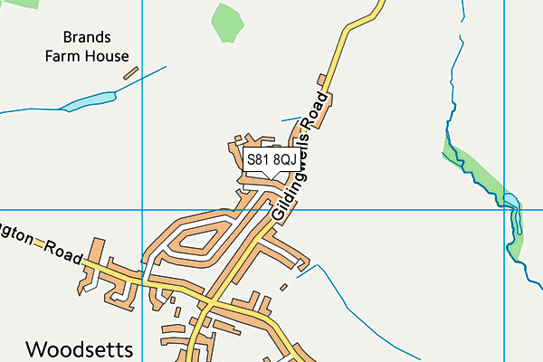 S81 8QJ map - OS VectorMap District (Ordnance Survey) S81 8QJ map - OS VectorMap District (Ordnance Survey)