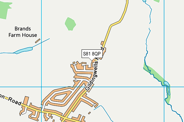 S81 8QP map - OS VectorMap District (Ordnance Survey) S81 8QP map - OS VectorMap District (Ordnance Survey)