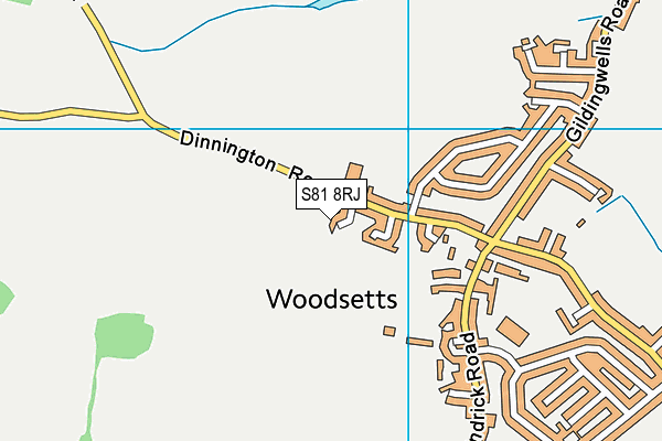 S81 8RJ map - OS VectorMap District (Ordnance Survey) S81 8RJ map - OS VectorMap District (Ordnance Survey)