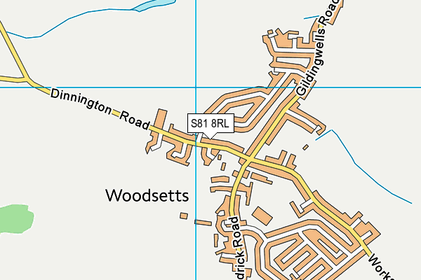 S81 8RL map - OS VectorMap District (Ordnance Survey) S81 8RL map - OS VectorMap District (Ordnance Survey)