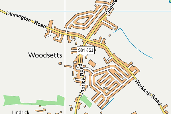 S81 8SJ map - OS VectorMap District (Ordnance Survey) S81 8SJ map - OS VectorMap District (Ordnance Survey)