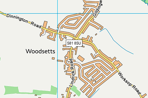 S81 8SU map - OS VectorMap District (Ordnance Survey) S81 8SU map - OS VectorMap District (Ordnance Survey)