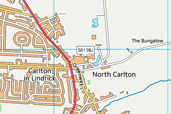 S81 9BJ map - OS VectorMap District (Ordnance Survey) S81 9BJ map - OS VectorMap District (Ordnance Survey)