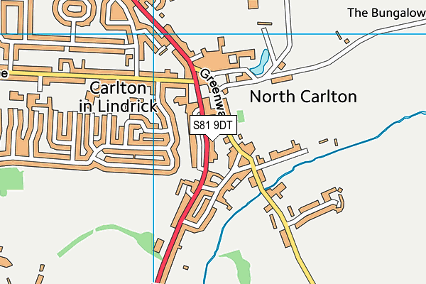 S81 9DT map - OS VectorMap District (Ordnance Survey) S81 9DT map - OS VectorMap District (Ordnance Survey)
