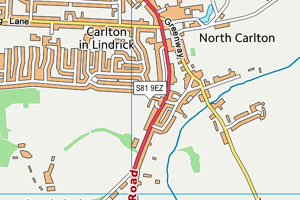 S81 9EZ map - OS VectorMap District (Ordnance Survey) S81 9EZ map - OS VectorMap District (Ordnance Survey)