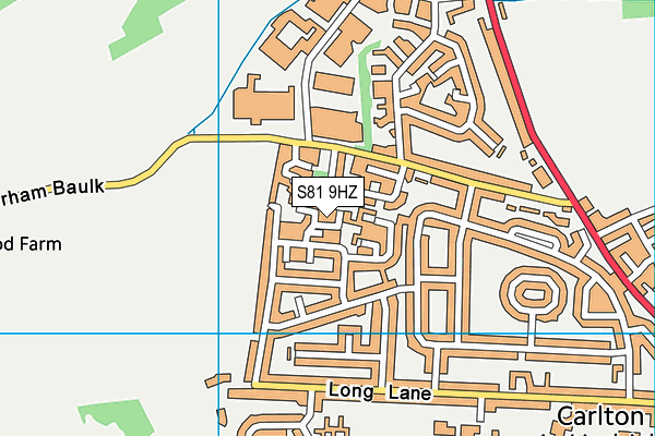 S81 9HZ map - OS VectorMap District (Ordnance Survey) S81 9HZ map - OS VectorMap District (Ordnance Survey)