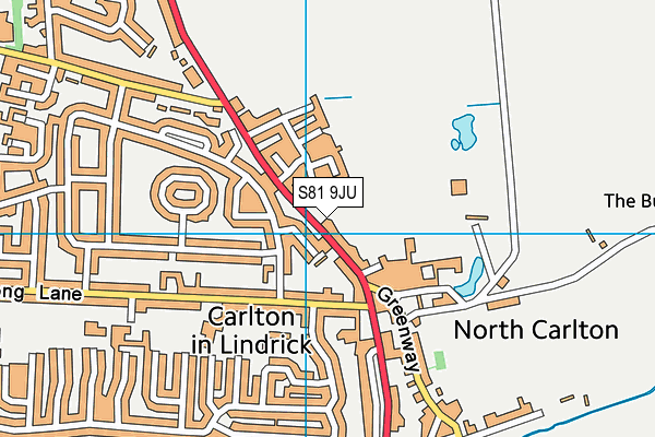 S81 9JU map - OS VectorMap District (Ordnance Survey) S81 9JU map - OS VectorMap District (Ordnance Survey)