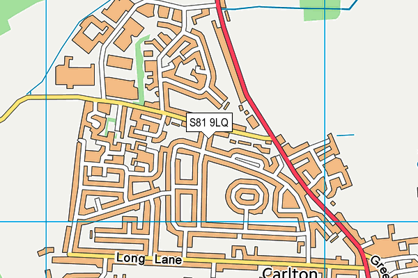 S81 9LQ map - OS VectorMap District (Ordnance Survey) S81 9LQ map - OS VectorMap District (Ordnance Survey)