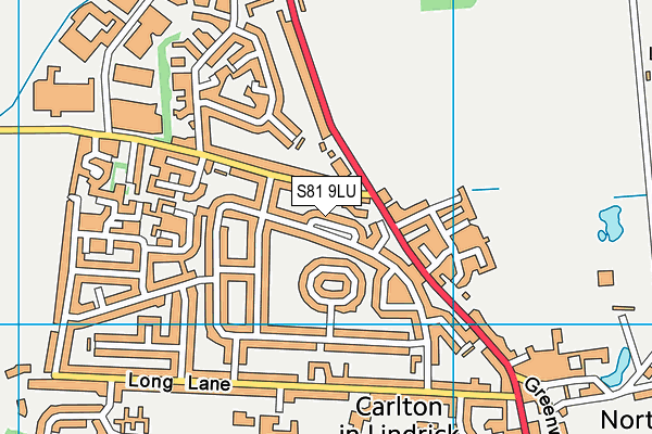 S81 9LU map - OS VectorMap District (Ordnance Survey) S81 9LU map - OS VectorMap District (Ordnance Survey)