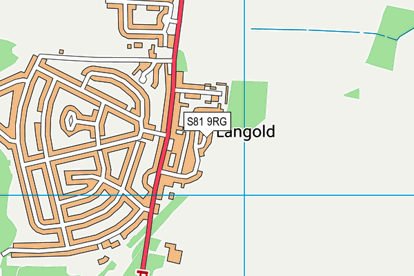 S81 9RG map - OS VectorMap District (Ordnance Survey) S81 9RG map - OS VectorMap District (Ordnance Survey)