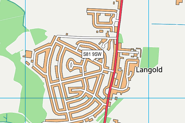 S81 9SW map - OS VectorMap District (Ordnance Survey) S81 9SW map - OS VectorMap District (Ordnance Survey)