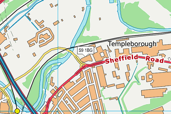 S9 1BG map - OS VectorMap District (Ordnance Survey) S9 1BG map - OS VectorMap District (Ordnance Survey)