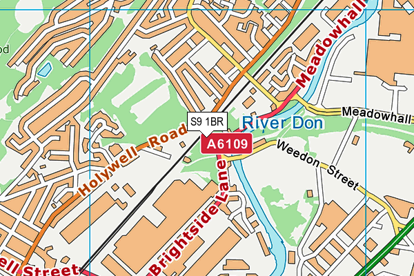 S9 1BR map - OS VectorMap District (Ordnance Survey) S9 1BR map - OS VectorMap District (Ordnance Survey)
