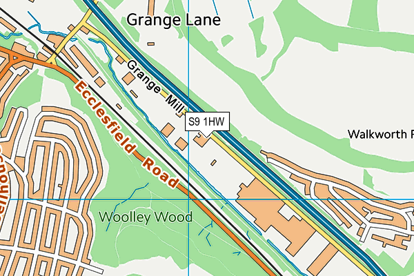 S9 1HW map - OS VectorMap District (Ordnance Survey) S9 1HW map - OS VectorMap District (Ordnance Survey)